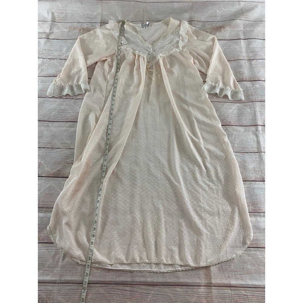 Vintage Christian Dior X Neiman Marcus Lace Trim Night Gown - Medium - Picture 2 of 14